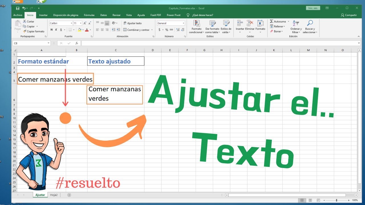 Como Ajustar Texto En Una Celda De Excel